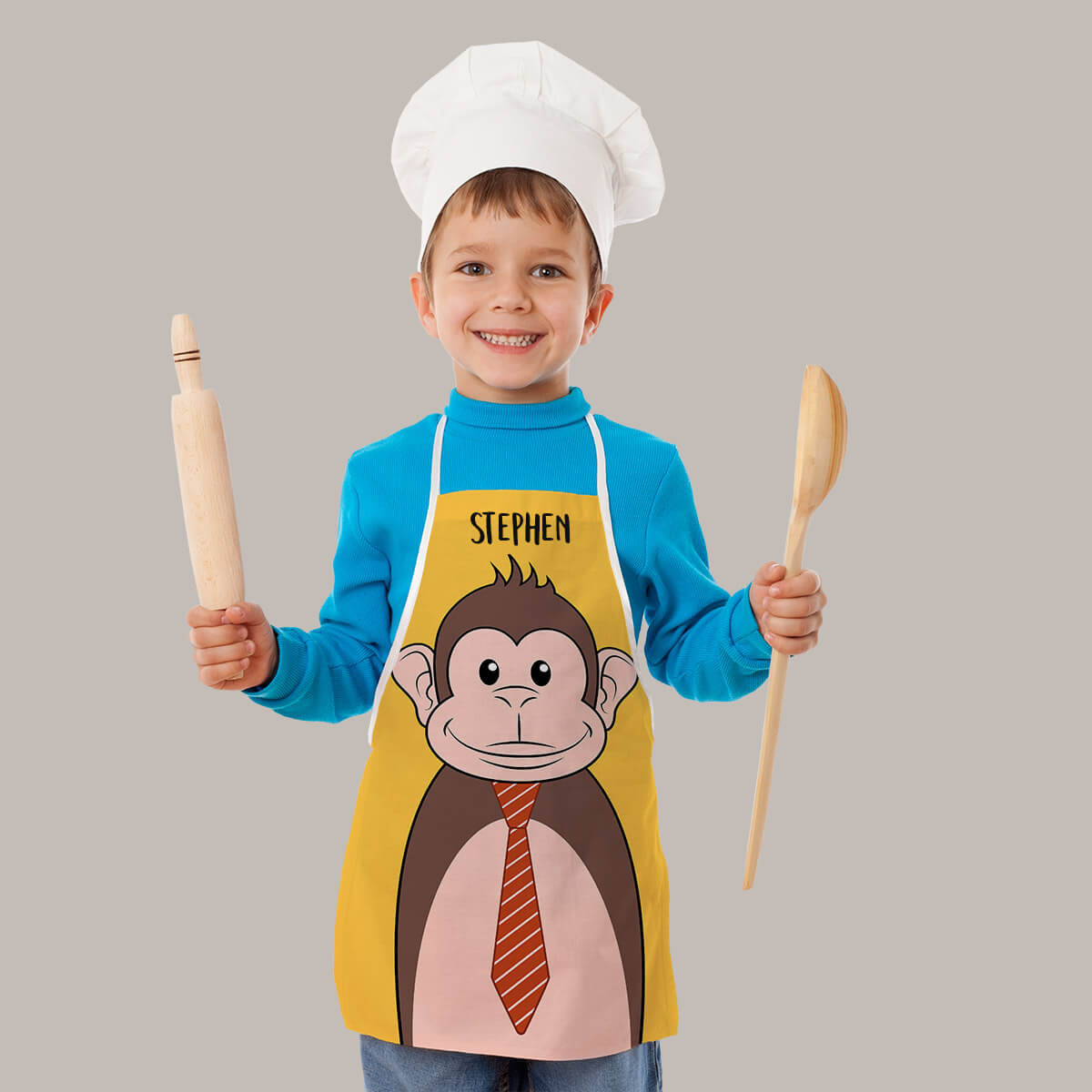 Personalised Chimp Apron