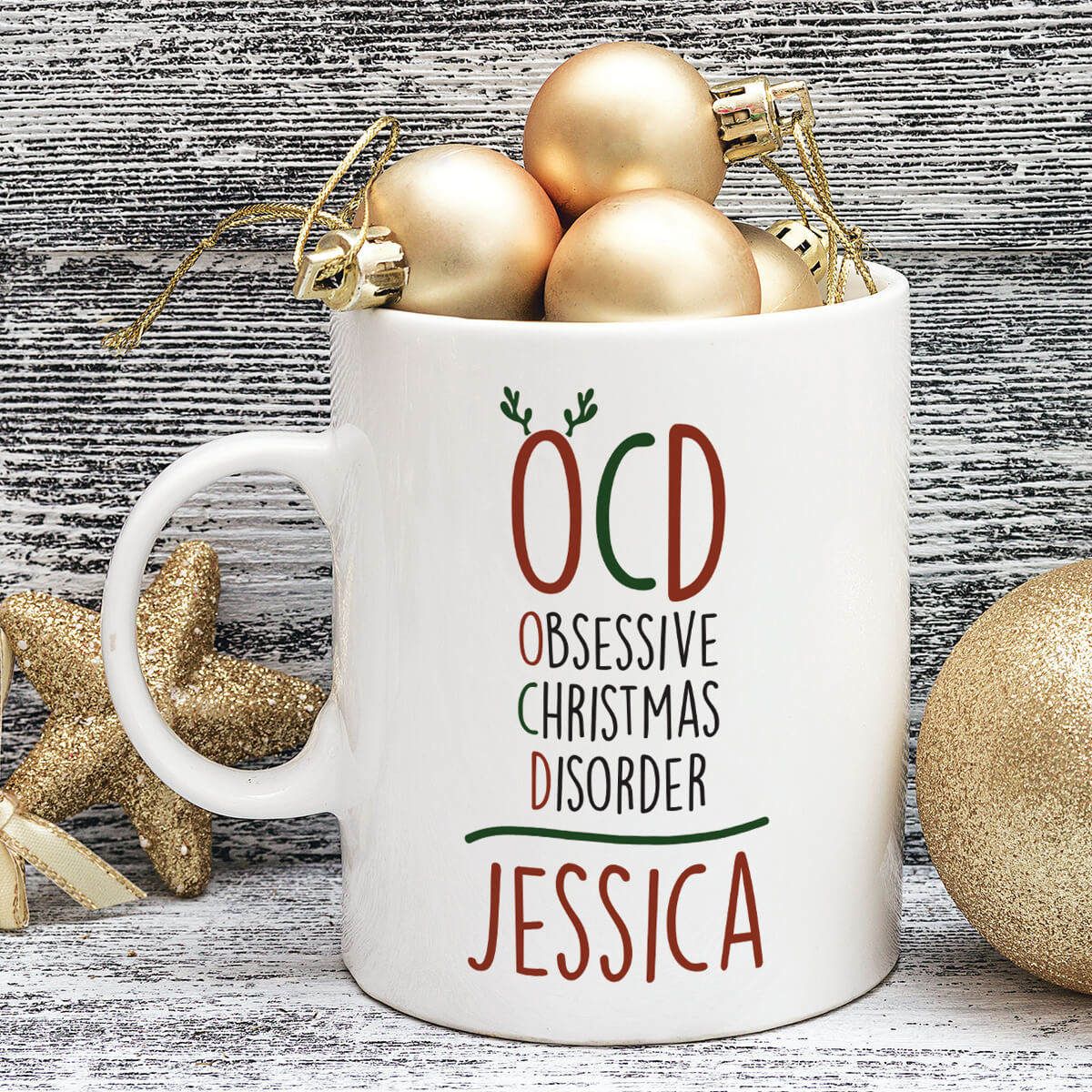 personalised christmas durham mug