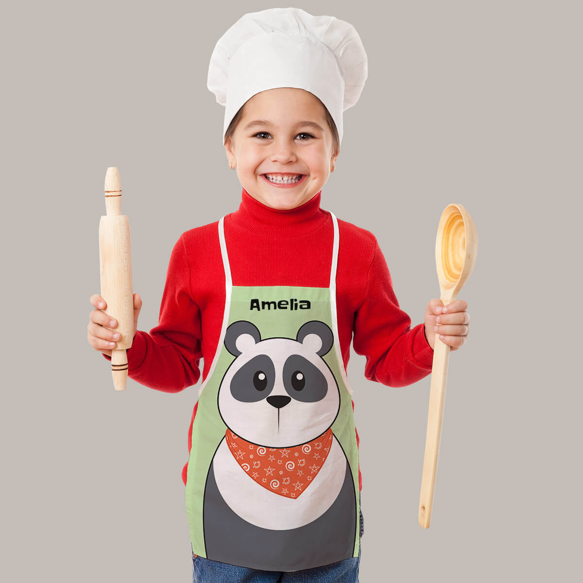 Personalised Panda Apron