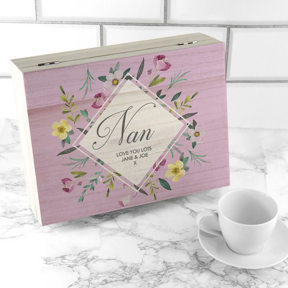 personalised Botanical Mother's Day Tea Box