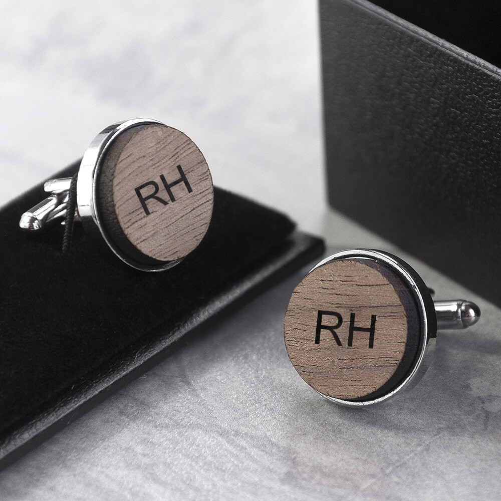 personalised initials cufflinks