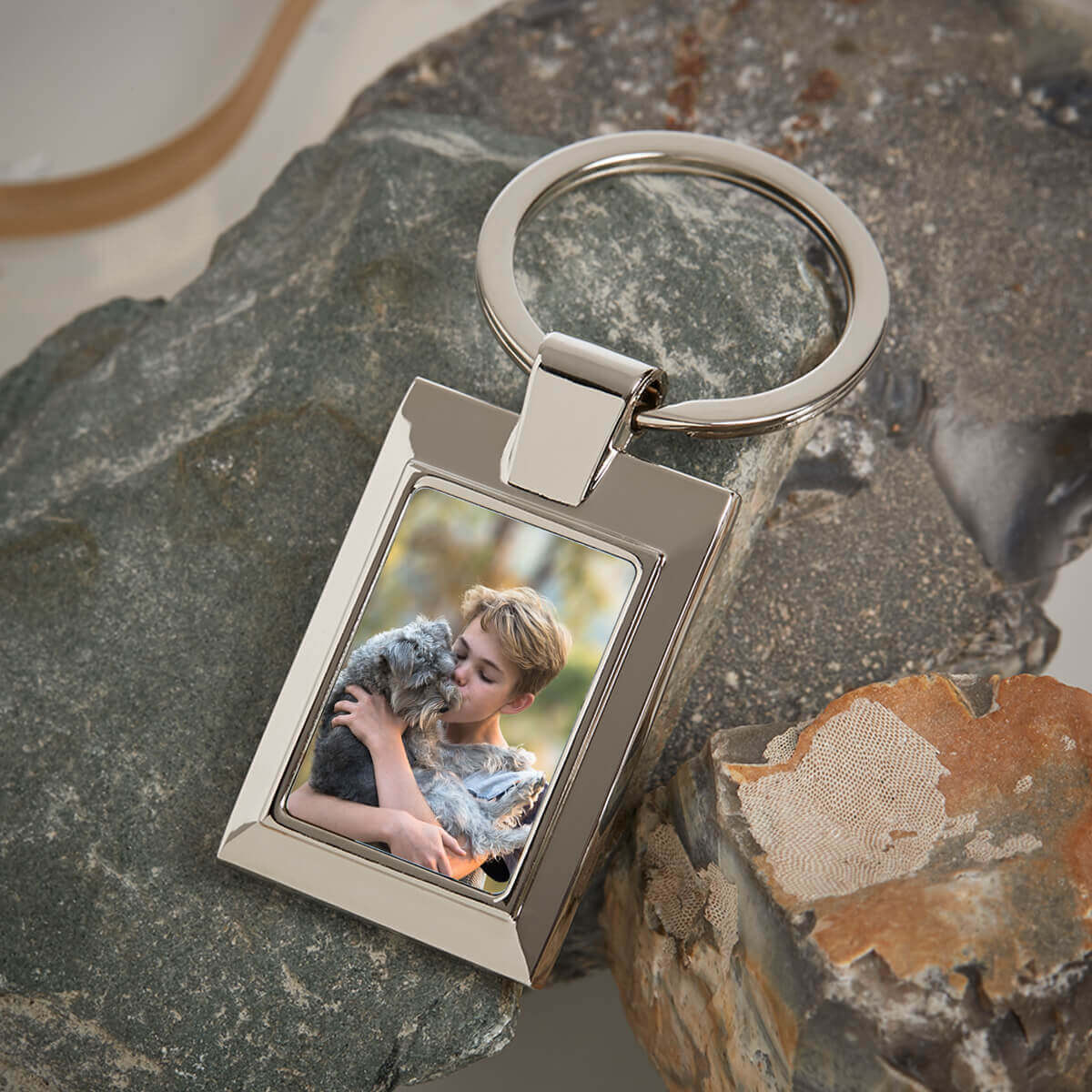 personalised pet photo upload keyring