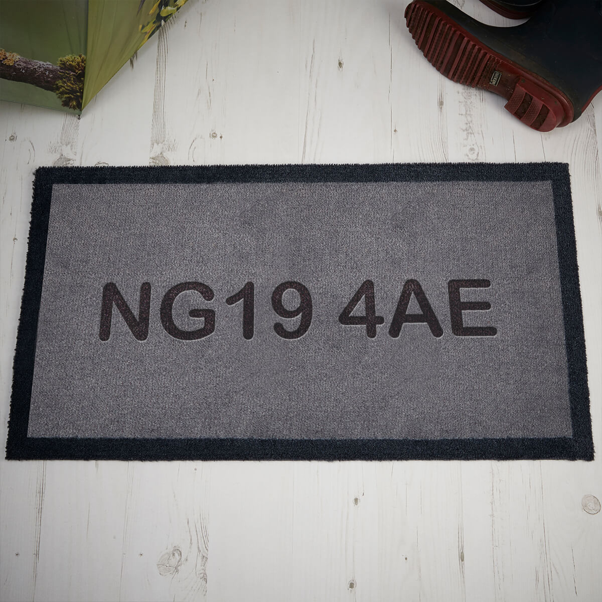 personalised postcode doormat