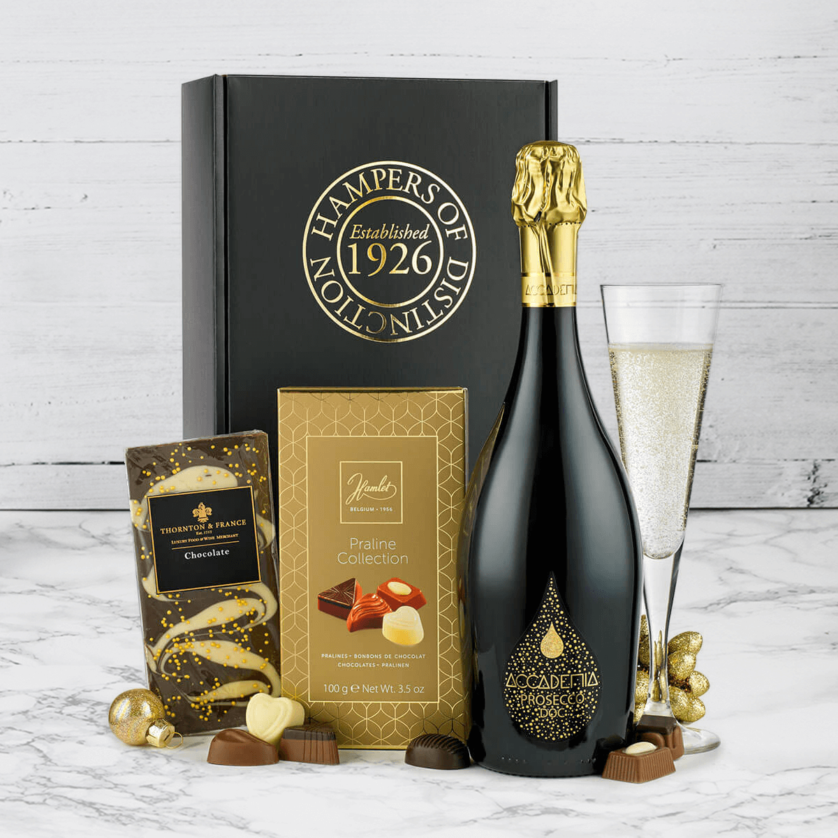 Prosecco and chocolates