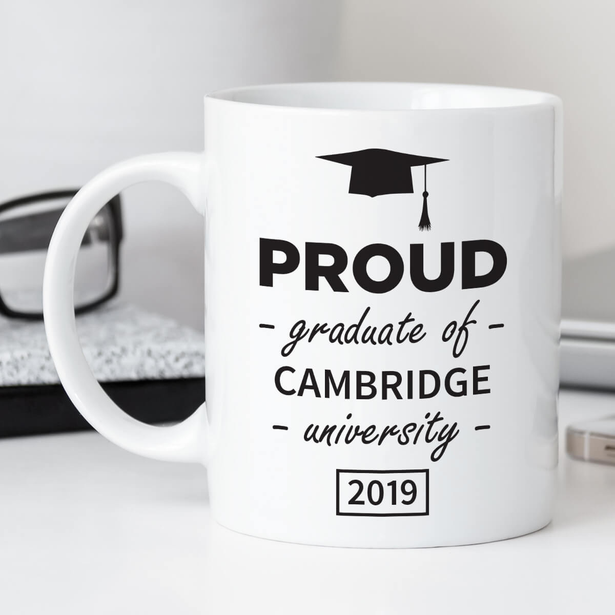 personalised proud graduate mug