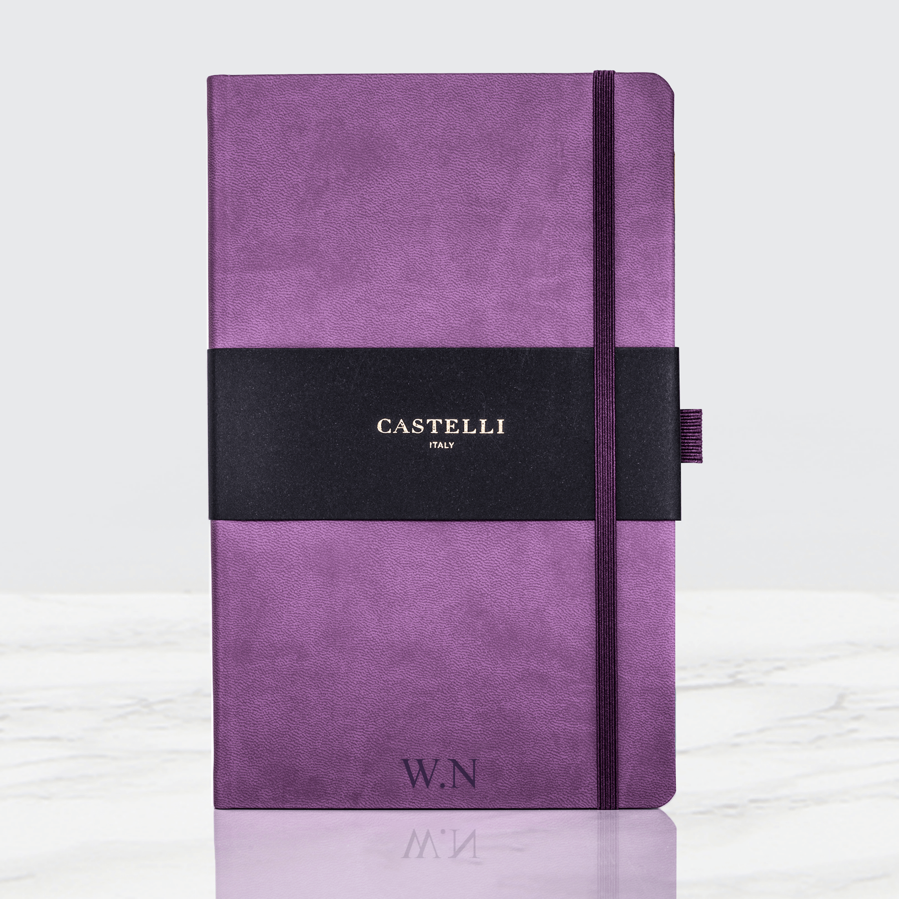 Personalised Purple Castelli Notebook