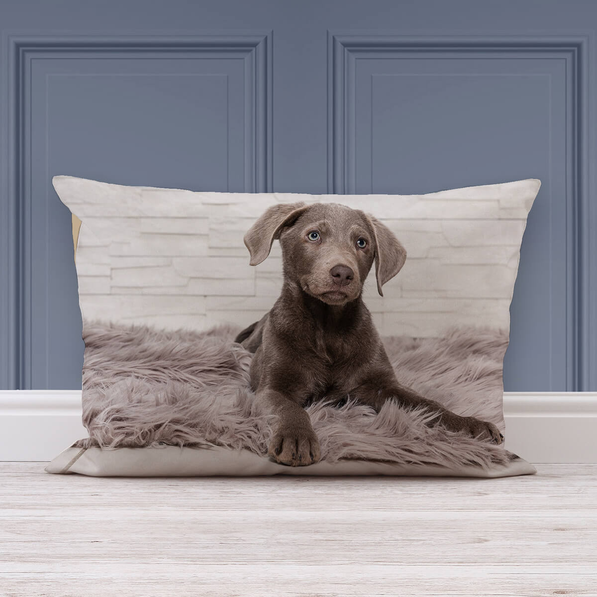 Personalised grey cushion 2025