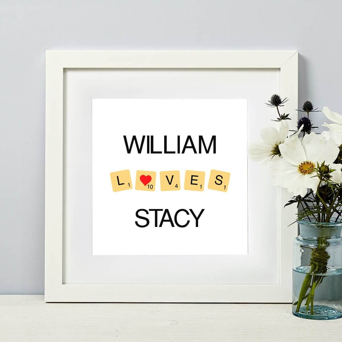 personalised Scrabble Wall Art