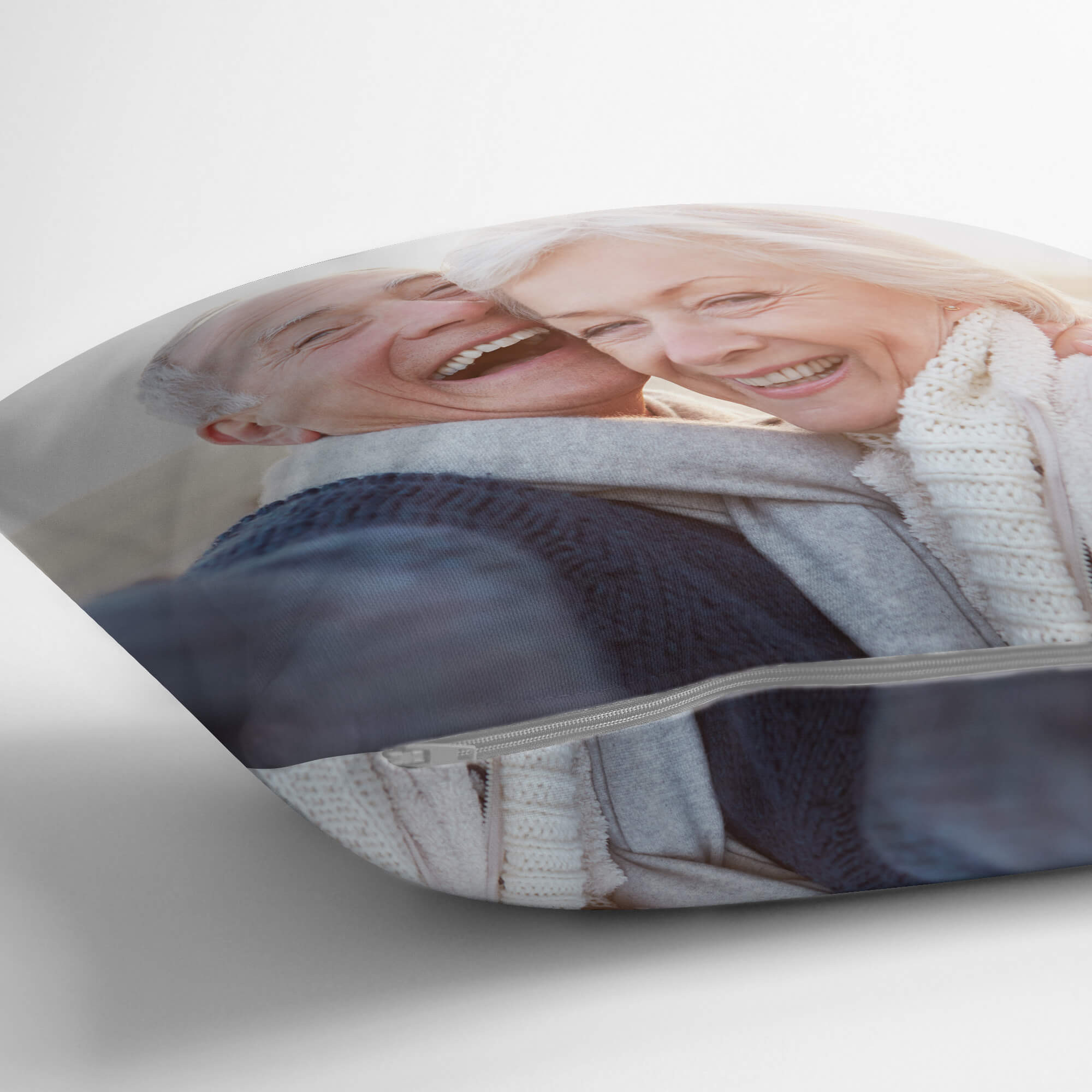 personalised Double Sided Photo Cushion 12x12"