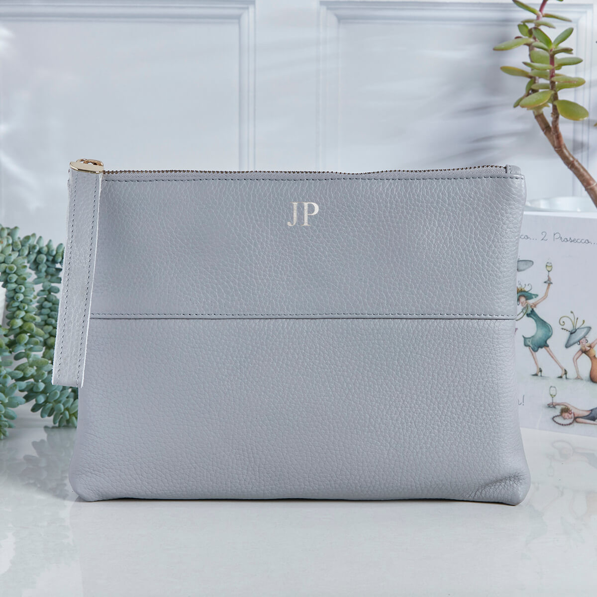 personalised Courtney Handbag Grey