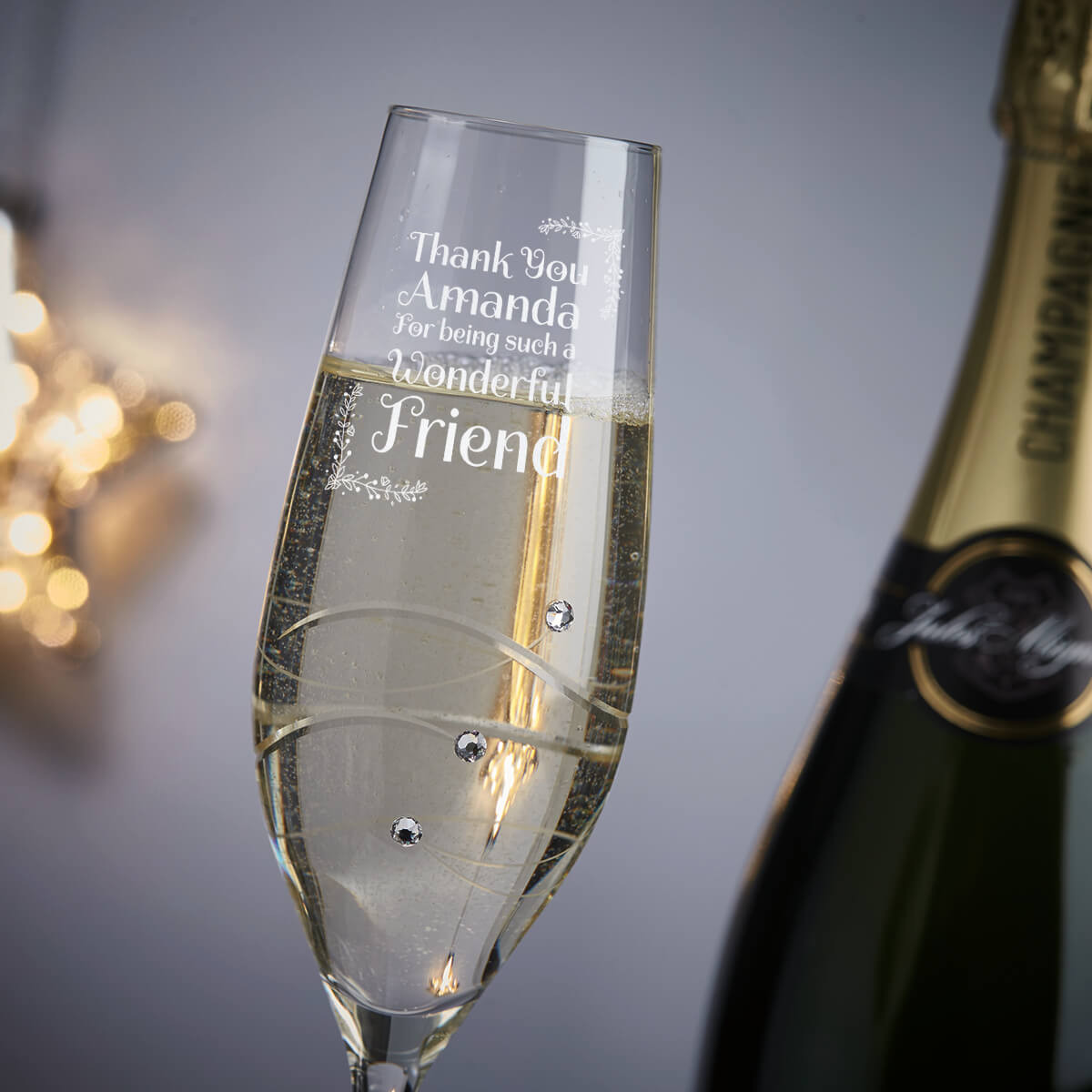 Personalised Champagne Glass