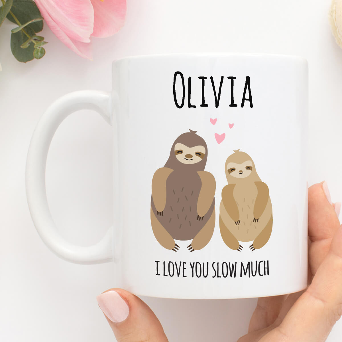 personalised I Love You Slow Much Durham Mug