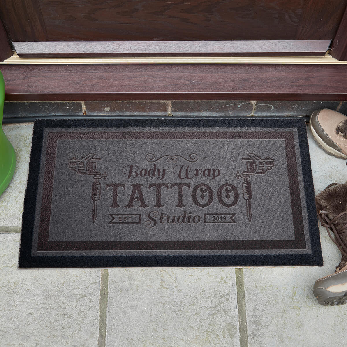 personalised Tattoo Studio Doormat