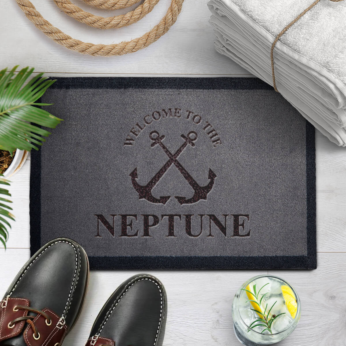 Boat Name Welcome Mat