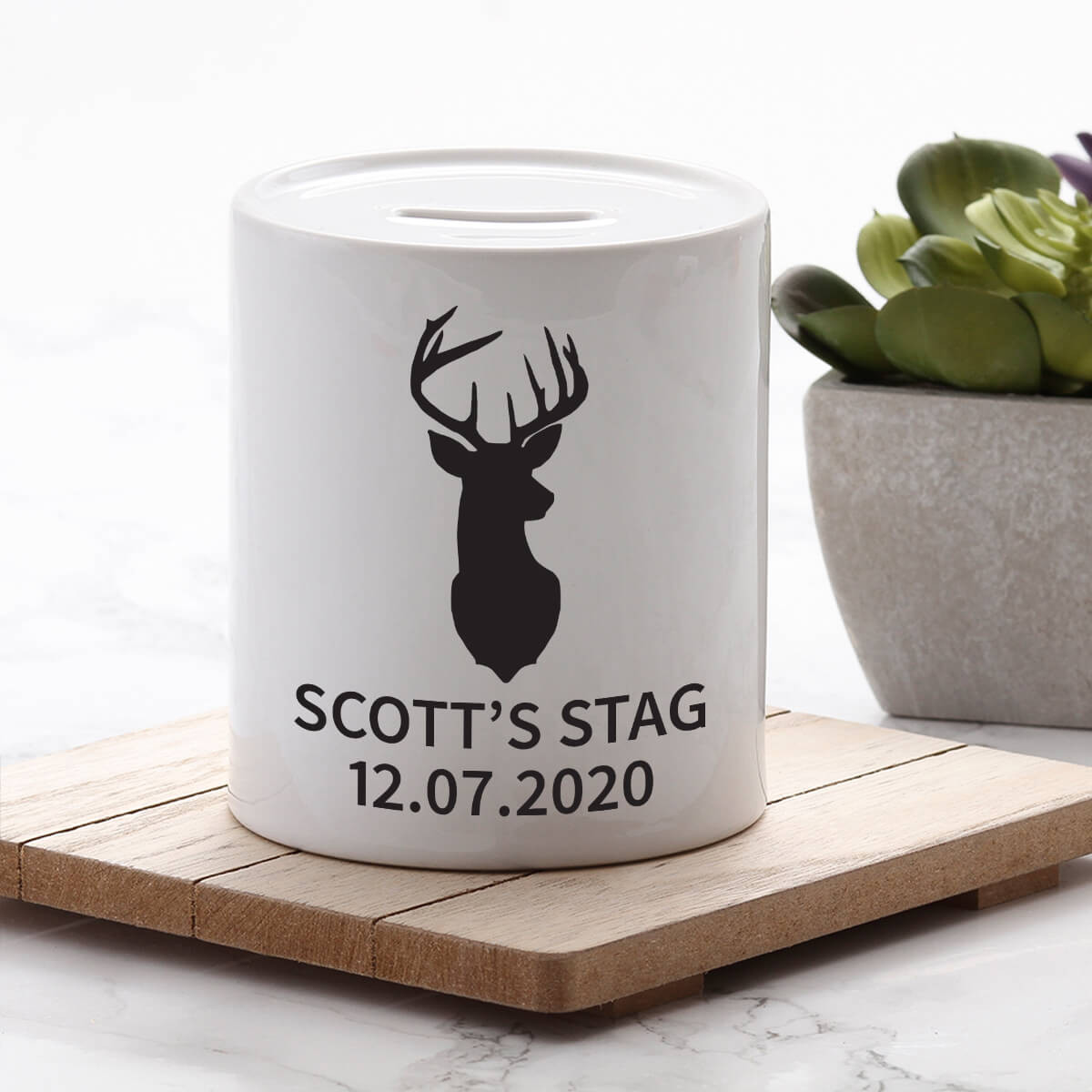 personalised stag do money box