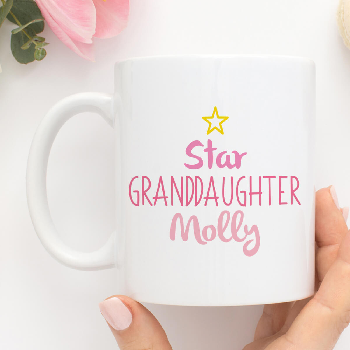 Personalised Star Granddaugter Mug