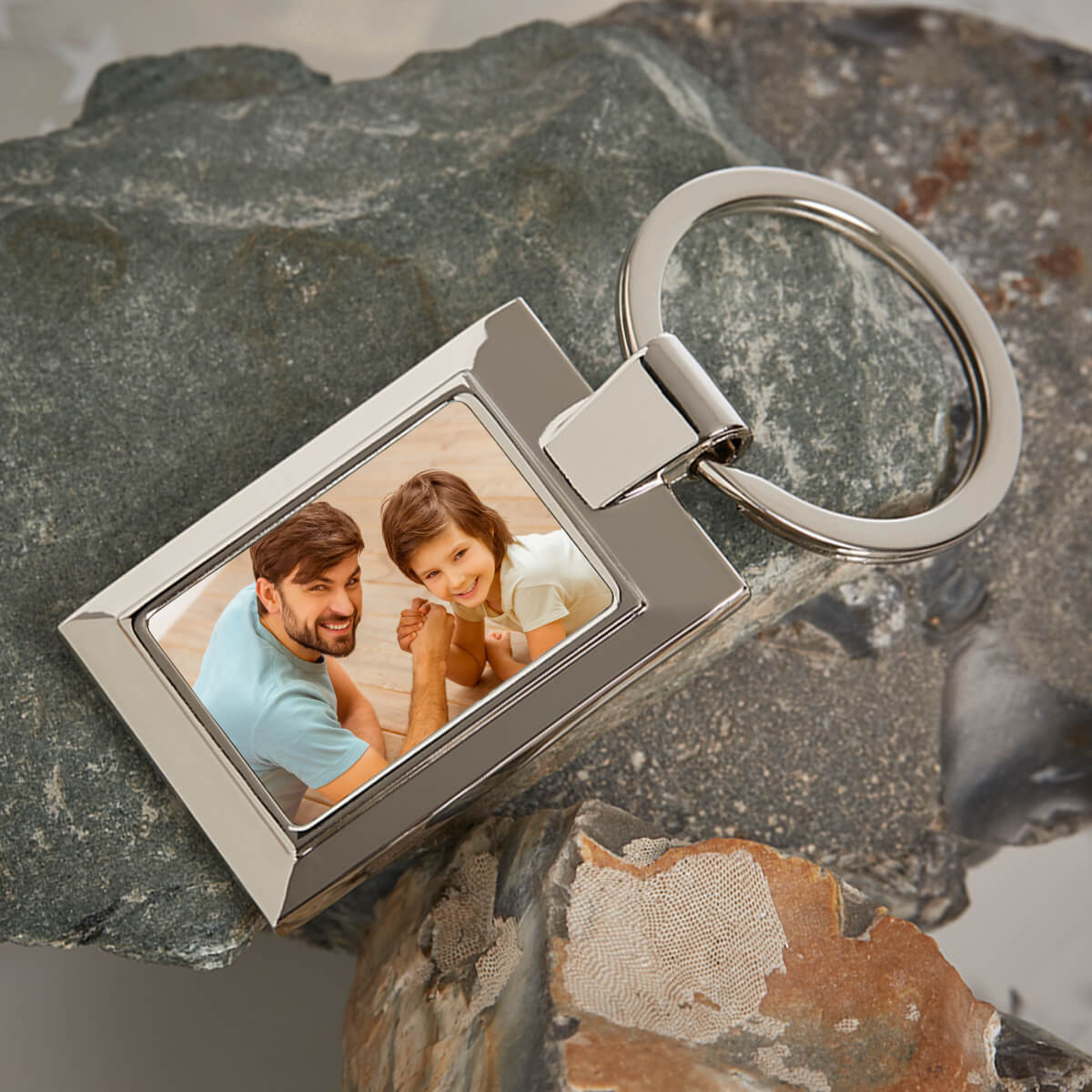 Personalised new arrivals uncle keyring