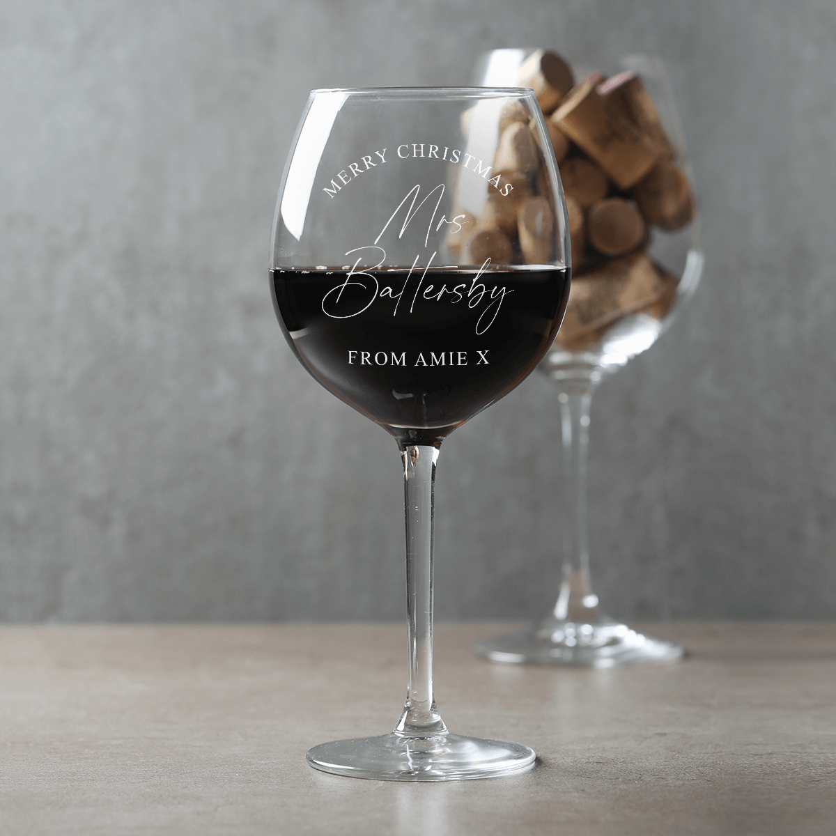 Personalised wine Glass