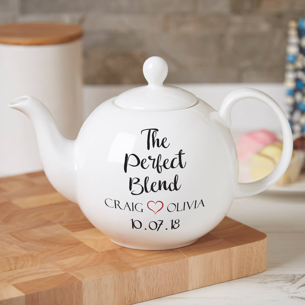 Personalised The Perfect Blend Pot Belly Teapot Boutique Gifts