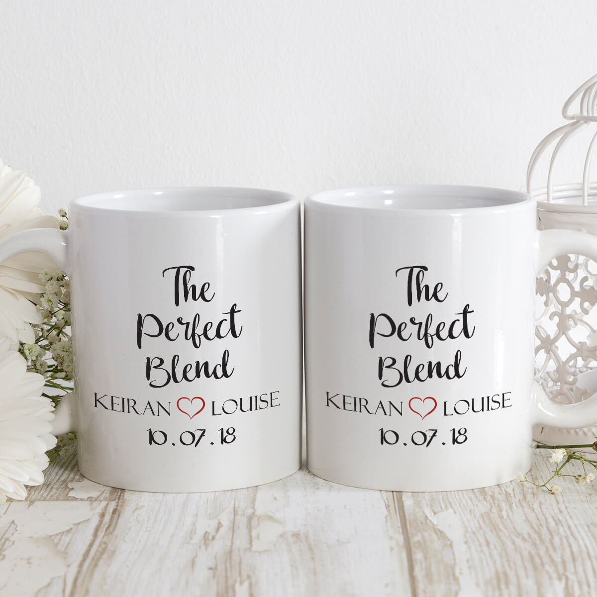Personalised The Perfect Blend Matching Mugs - Boutique Gifts