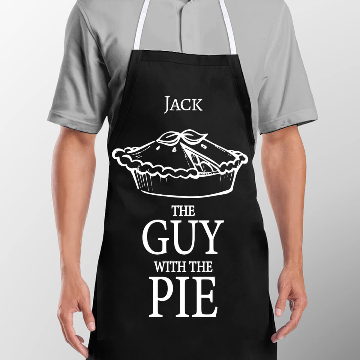 Personalised Guy With The Pie Apron