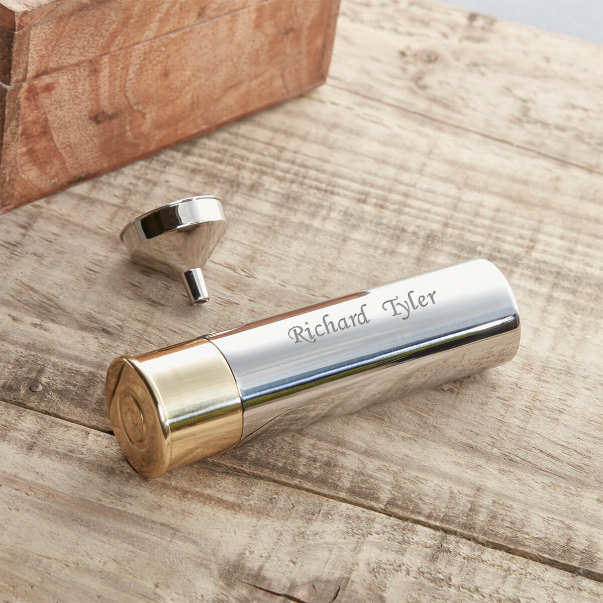 personalised 3oz Cartridge Flask