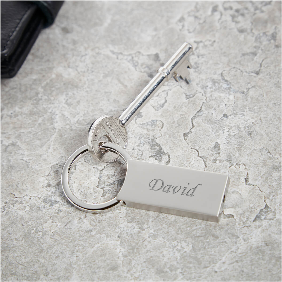 personalised Rectangular Keyring