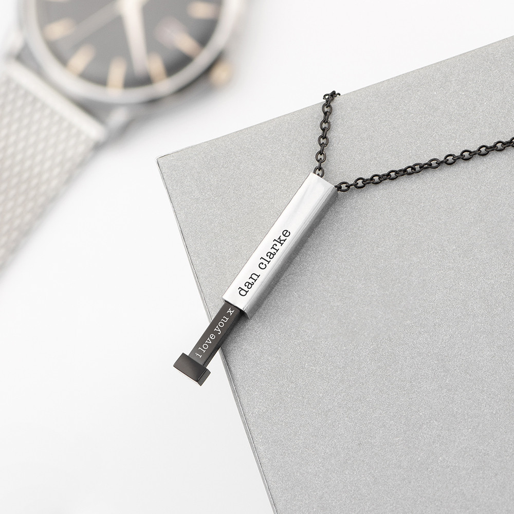 I love you hidden message necklace hot sale