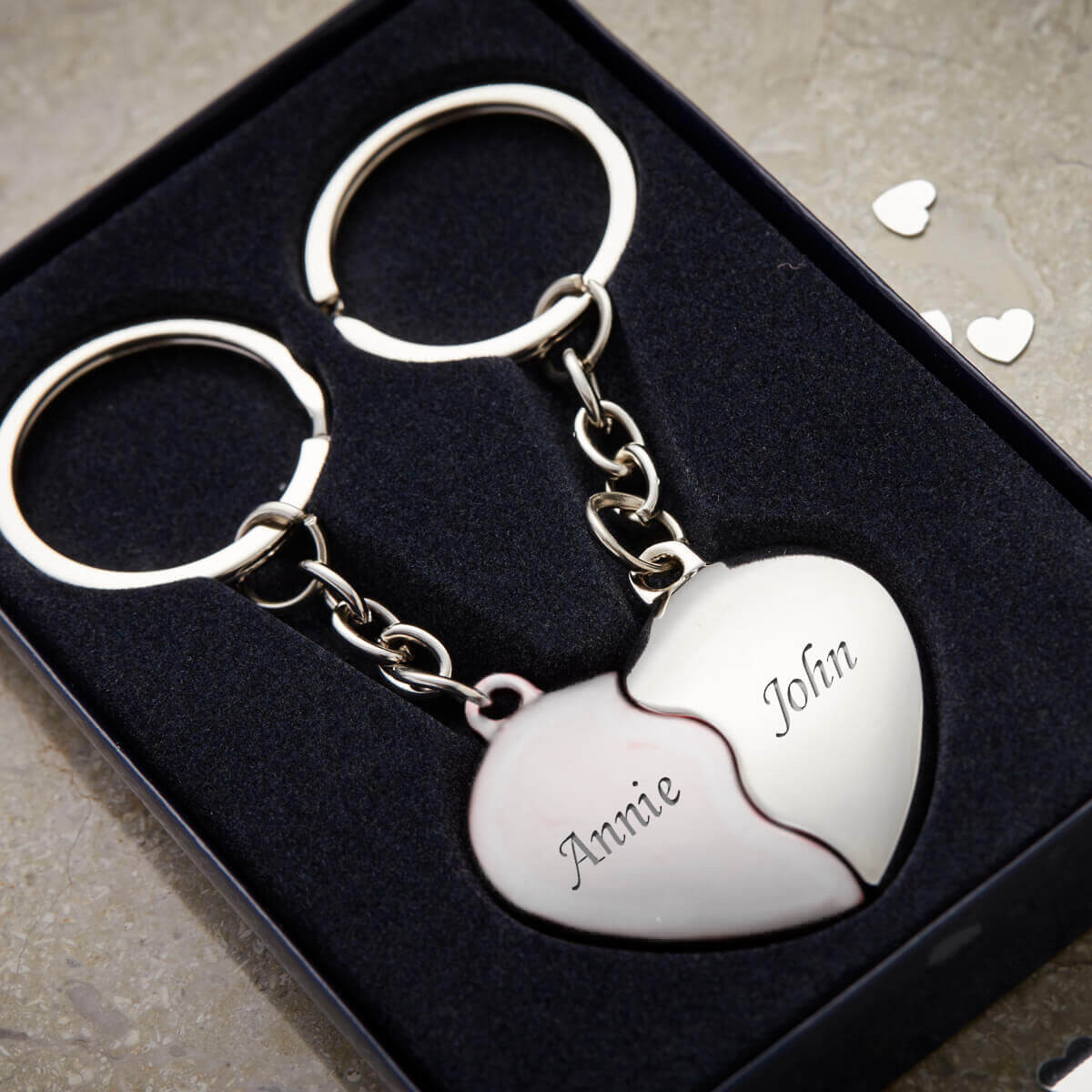 Half heart keyring clearance