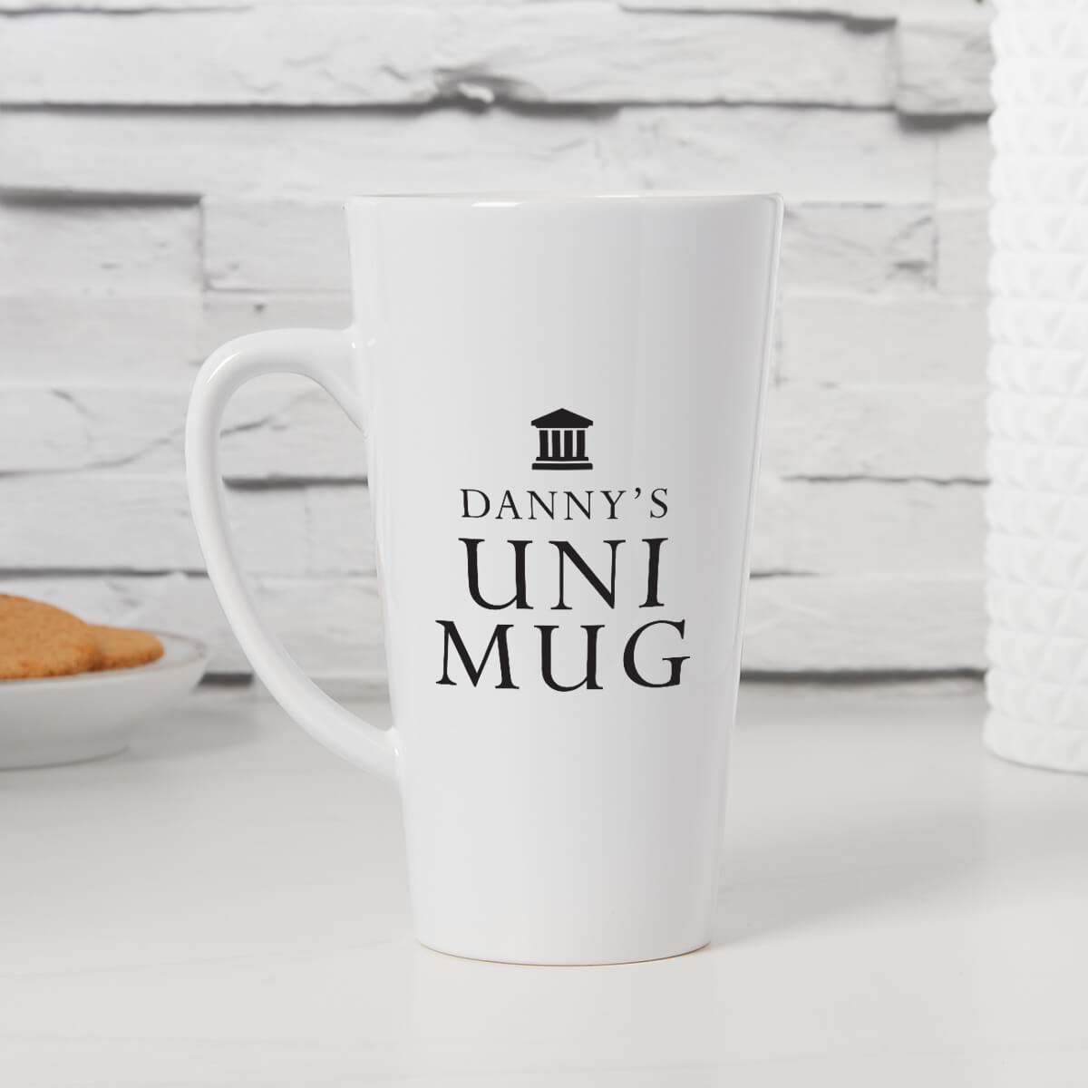 personalised Uni Tall Latte Mug