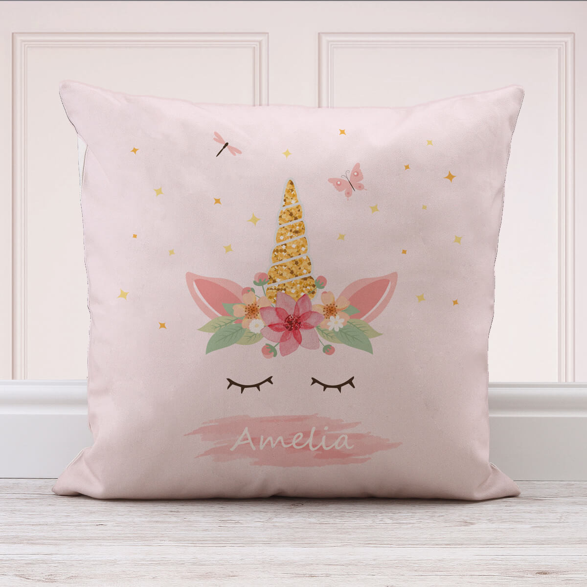 personalised Unicorn Cotton Cushion