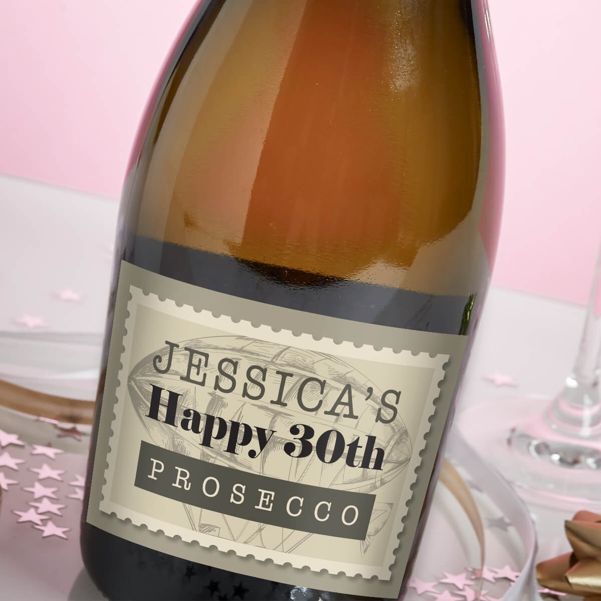 Vintage Stamp Prosecco