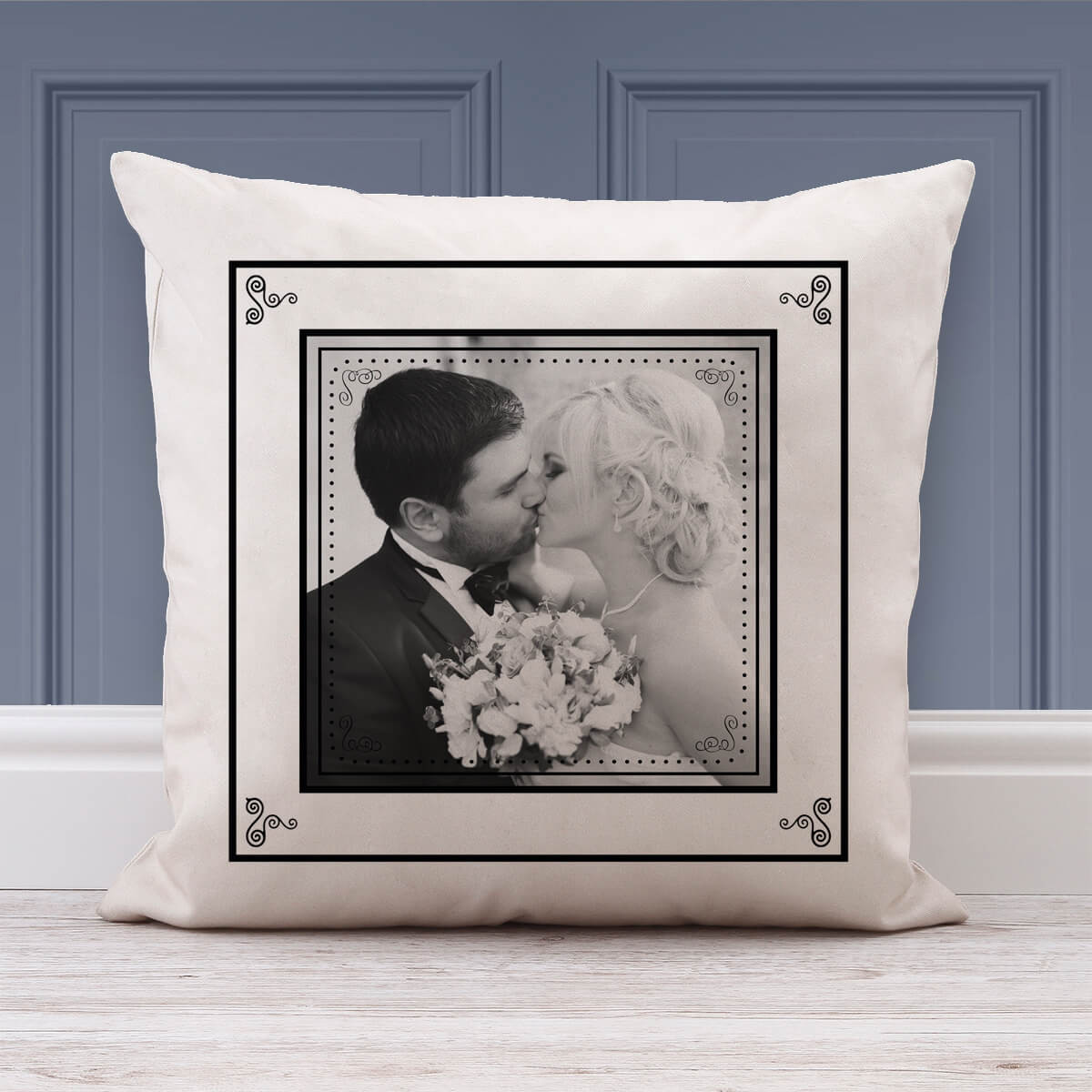 personalised Wedding Frame Photo Cushion