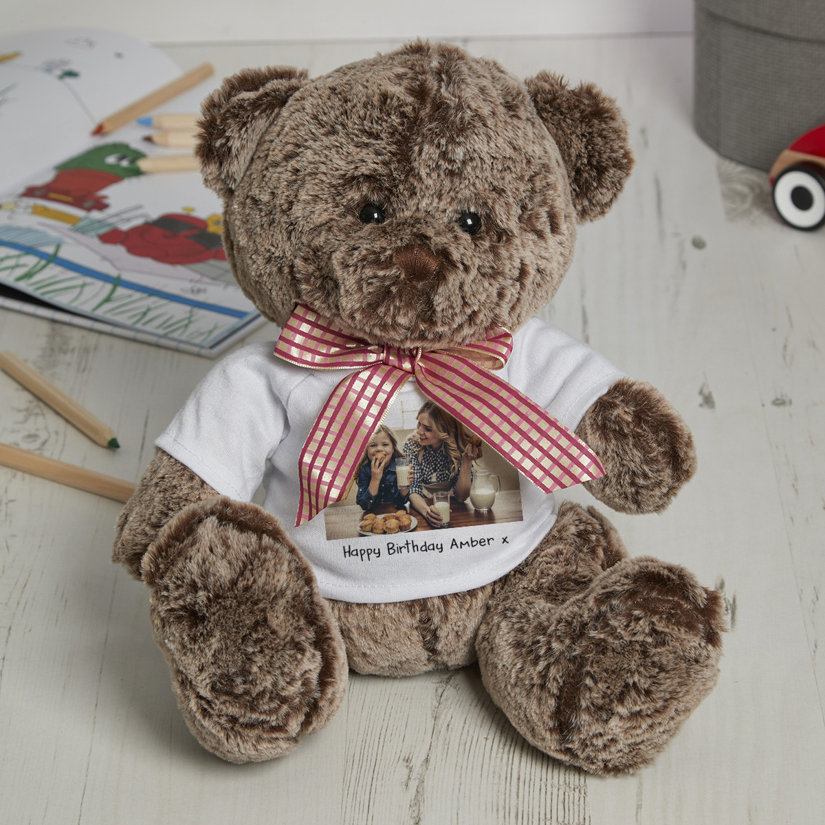 personalised Photo Coco Teddy Bear