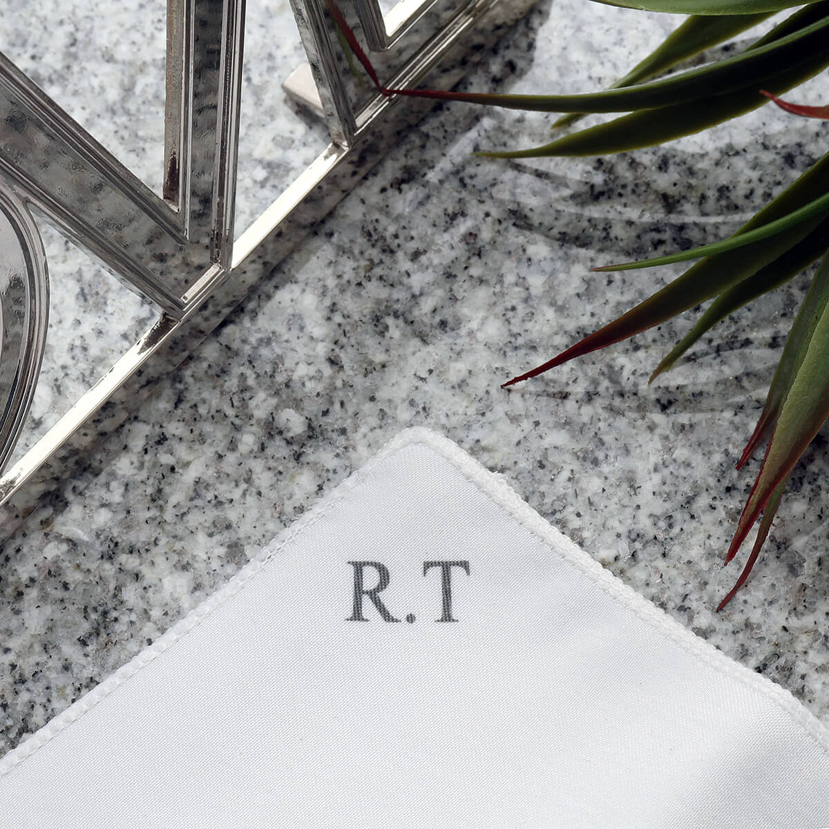 personalised Monogram Pocket Square