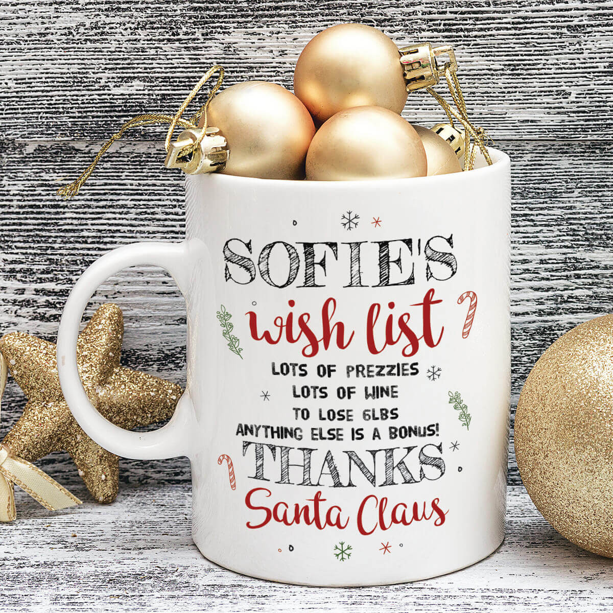 personalised christmas durham mug