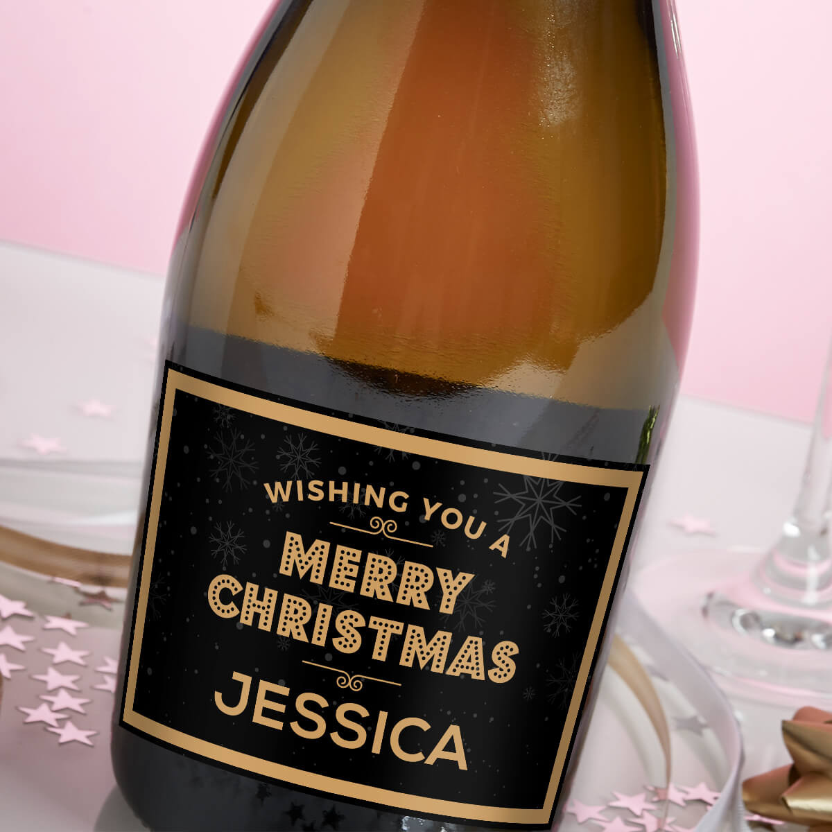Merry Christmas Wishes Prosecco