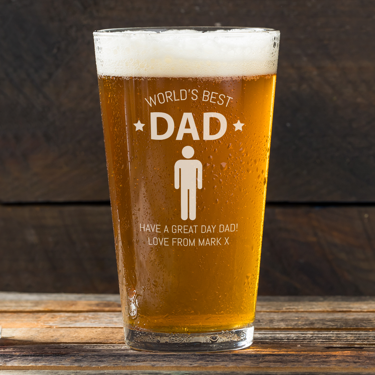 World's best dad beer glass 2025
