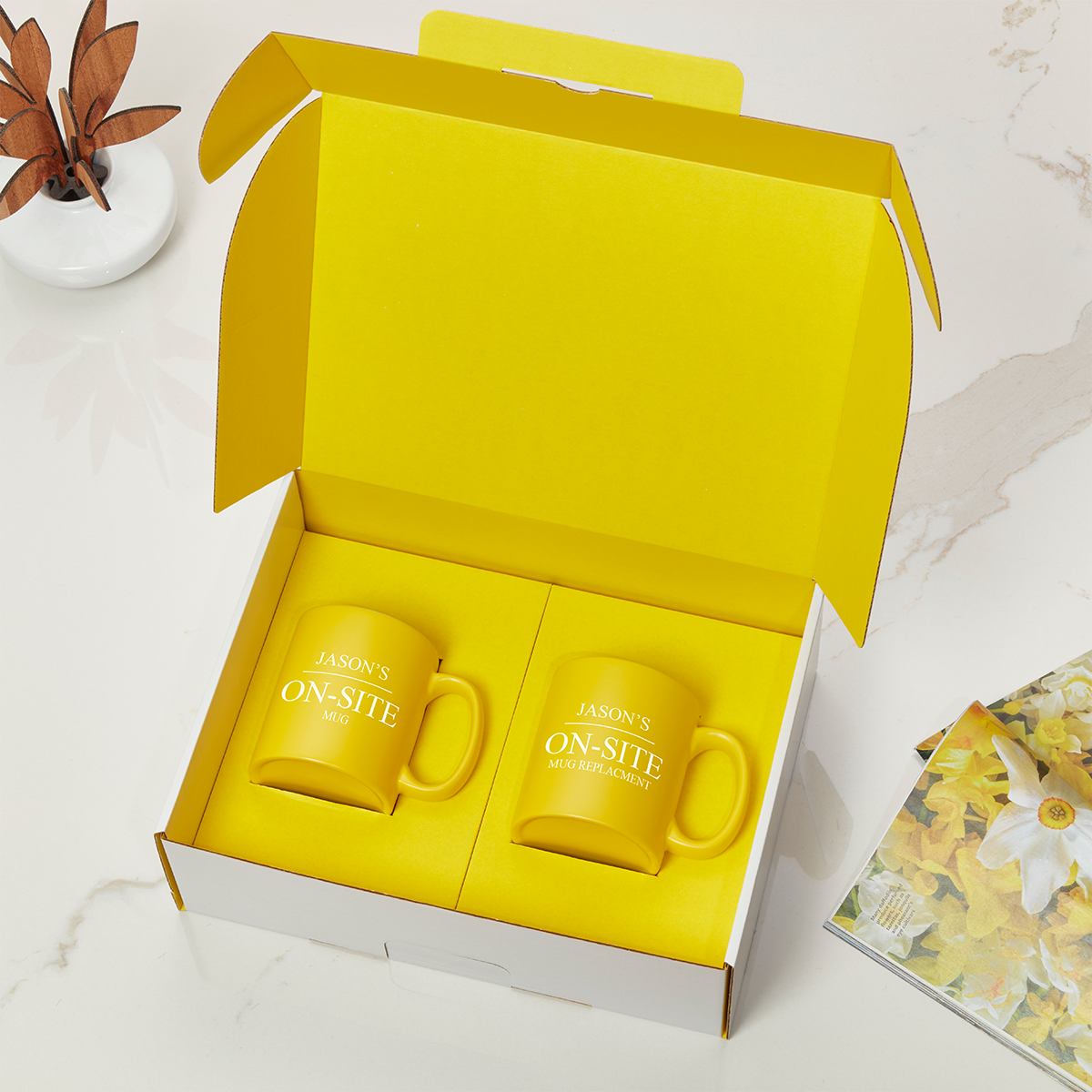 Yellow Inner ON-SITE Mug and Replacement Mug