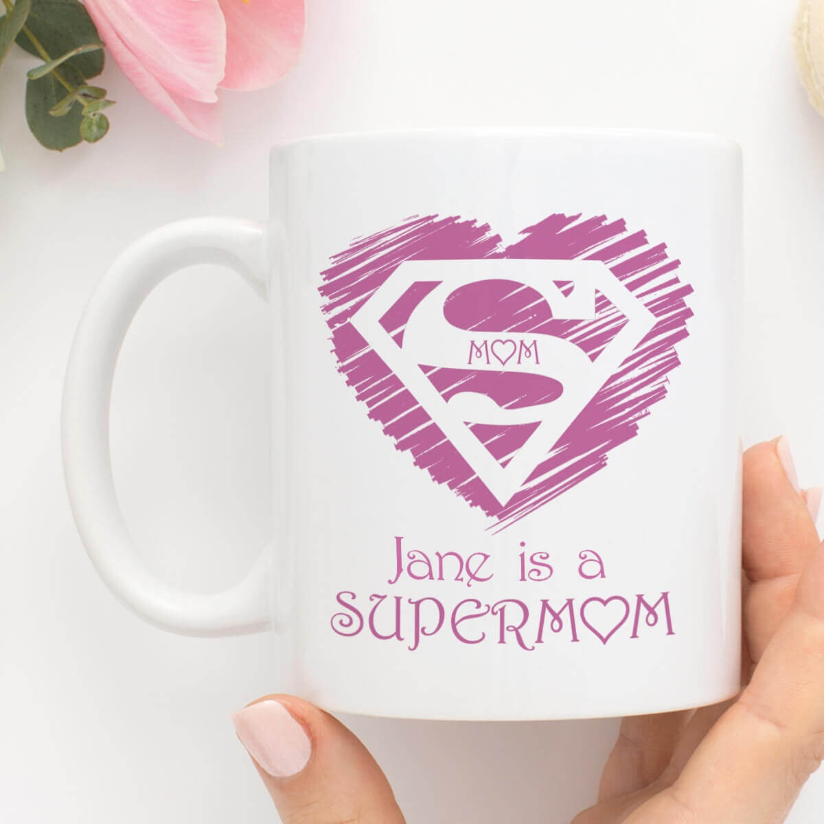 Personalised Super Mum Mug Durham