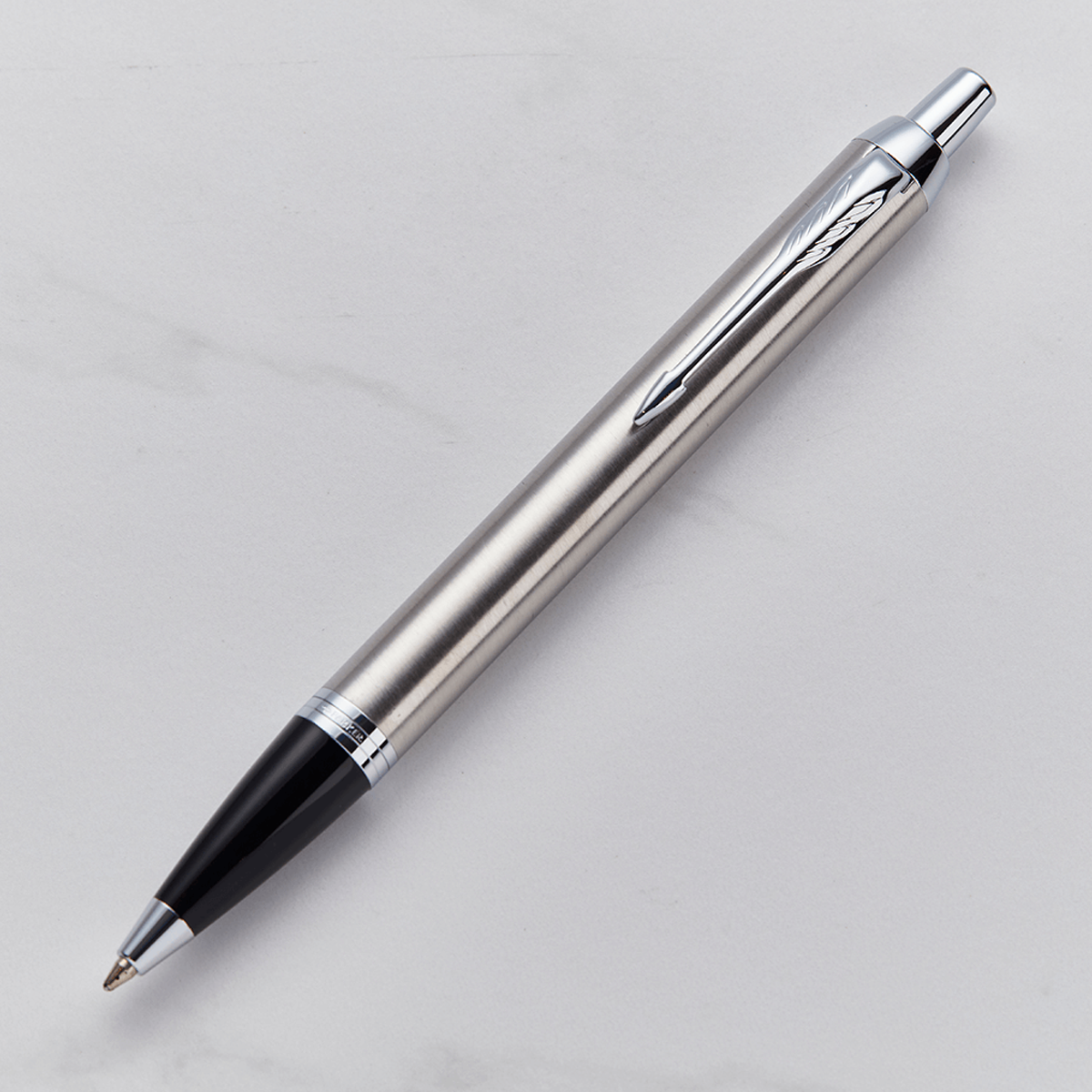 Parker IM Ballpoint Pen - Stainless Steel - Chrome Trim