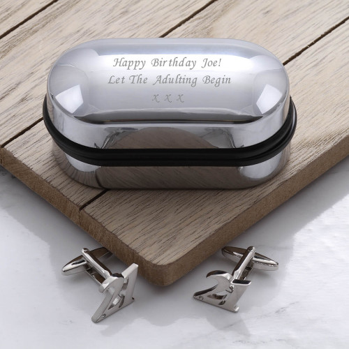 personalised 21 Cufflinks Gift Set