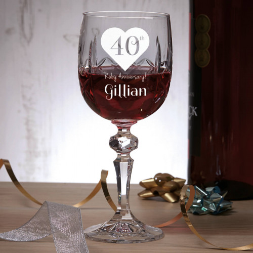 personalised wine goblet
