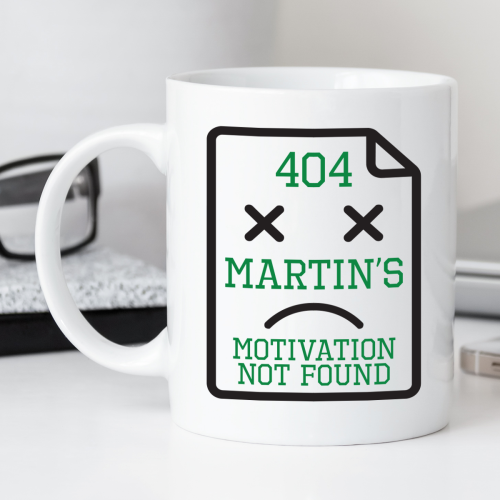 404 Motivation Not Found Durham Mug