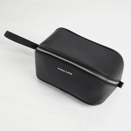 Hugo Boss Storyline Wash Bag - Grained Black