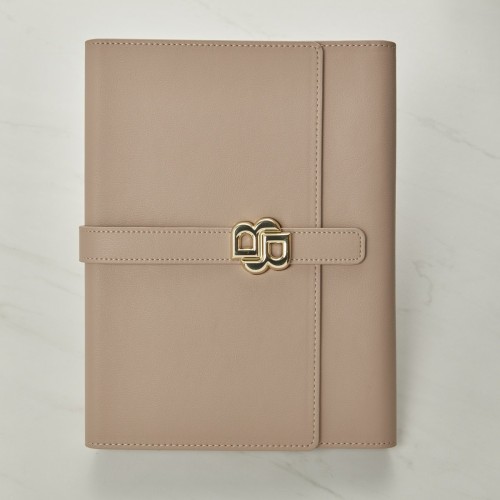Hugo Boss A5 Folder - Double B Nude and Gold