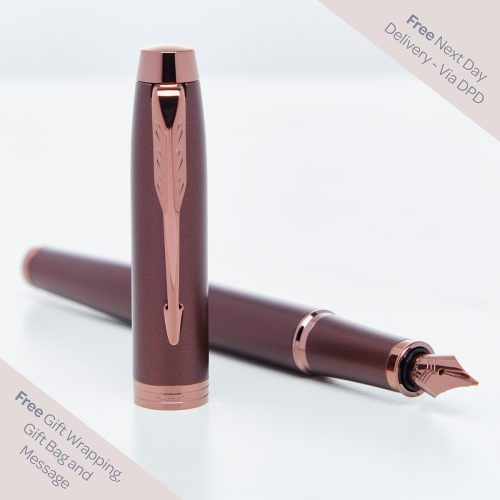 Parker IM Monochrome Burgundy Fountain Pen