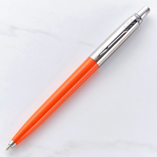 personalised Parker Jotter Ball Pen Orange