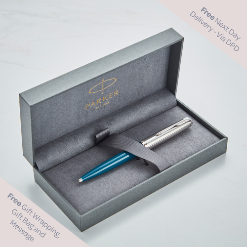 Parker 51 Teal Blue Ballpoint Pen