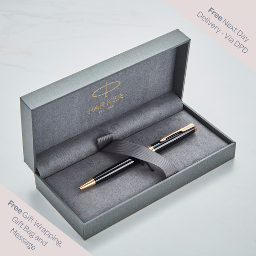 Parker Sonnet Black With Gold Trim Ballpoint Pen